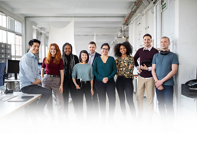 Carrier banner image -A group of people standing